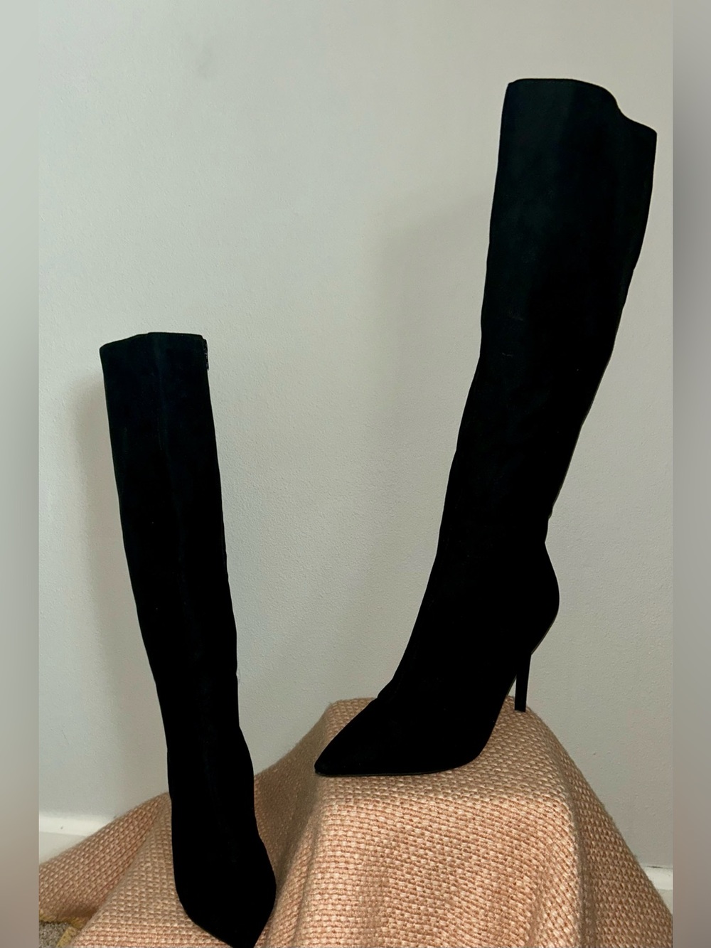 NEW INC International Concepts Black Over-the-Knee Stiletto Boots Sz 10.5